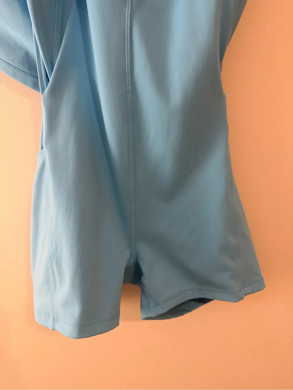 Light Blue Athletic Tank Dress - Picture 3 of 6